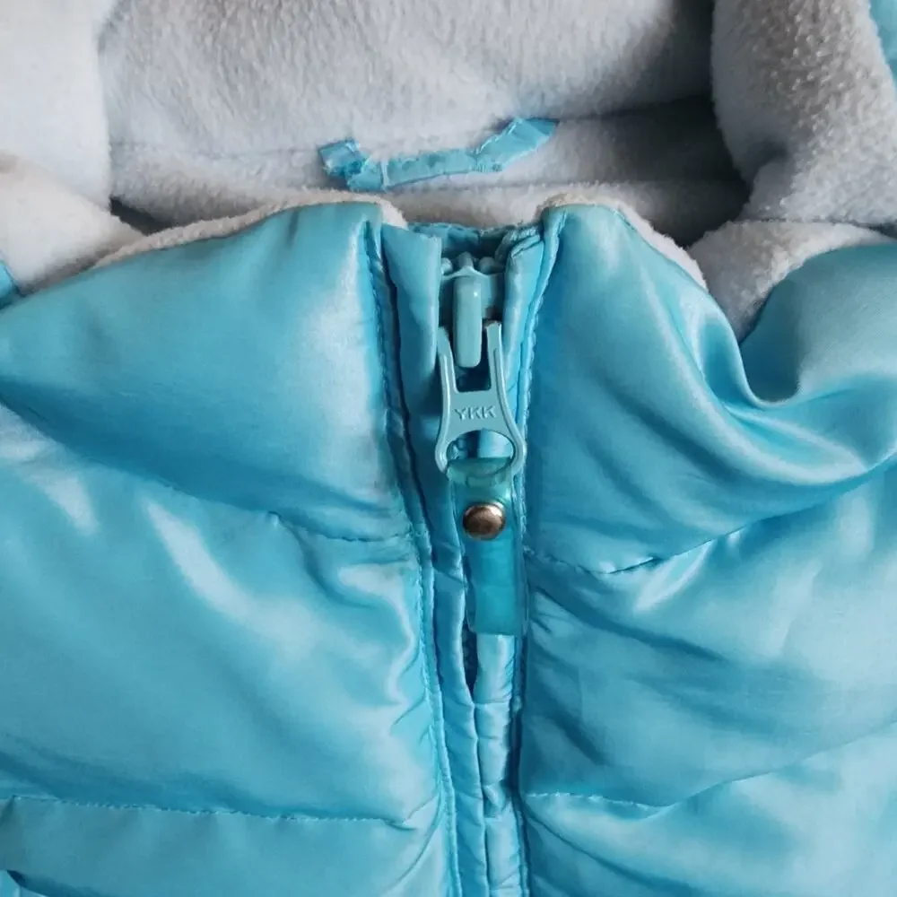 Gap Youth Teal Down Feather Puffer Vest Size XL